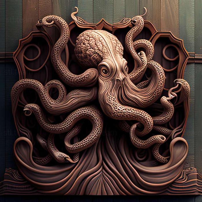 3D model Tremoctopus (STL)